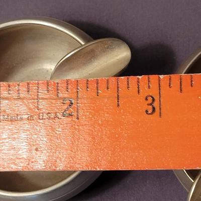 Mid Century Selanger Pewter Ashtrays (3)