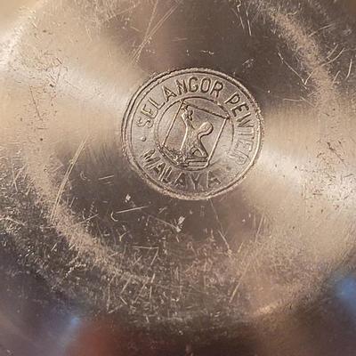 Mid Century Selanger Pewter Ashtrays (3)