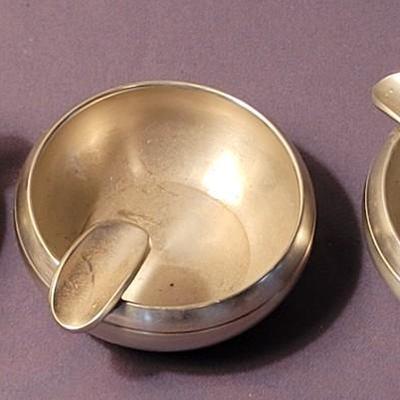 Mid Century Selanger Pewter Ashtrays (3)
