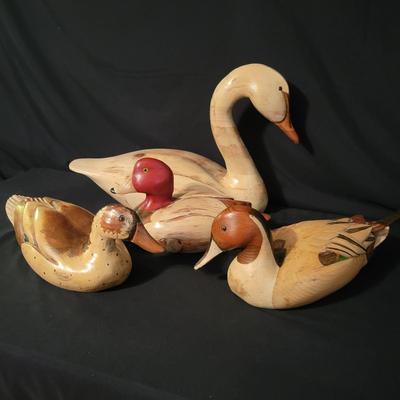 Carved Ducks and a Goose by Rebecca Barker (LR-DW)