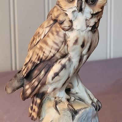 Tay Handpainted Italian Great Horned Owl