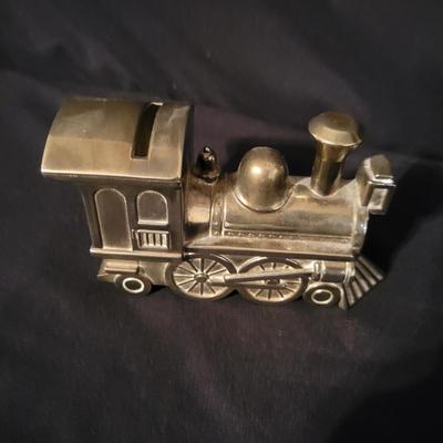 Assortment of Train Books and Decor Items (LR-DW)