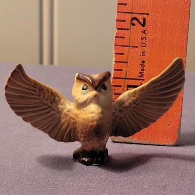 Miniature Porcelain Great Horned Owl