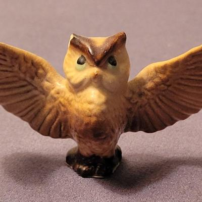 Miniature Porcelain Great Horned Owl