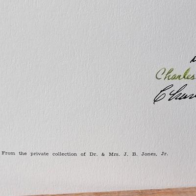 Signed Charles Crume Jr. -Plate 13- Lithograph