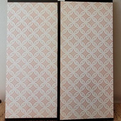 Vintage Handpainted 4 Seasons Silk Screen