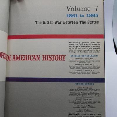 Vintage Pictorial Encyclopedia of American History The Bitter War Between The States Kids History Picture Book