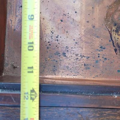 Antique/Vintage Korean Hibachi Coffee Table with 3 Drawers and 3 Copper Trays