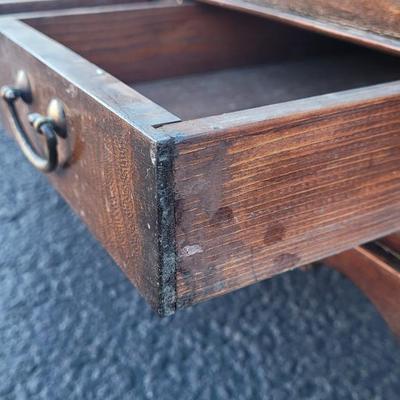 Antique/Vintage Korean Hibachi Coffee Table with 3 Drawers and 3 Copper Trays