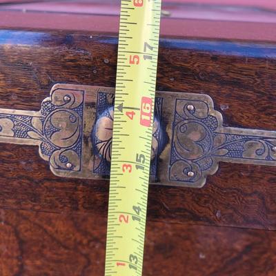 Antique/Vintage Korean Hibachi Coffee Table with 3 Drawers and 3 Copper Trays