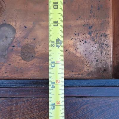 Antique/Vintage Korean Hibachi Coffee Table with 3 Drawers and 3 Copper Trays