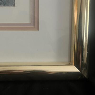 Framed & Matted Print & Beveled Mirror (B2-MG)