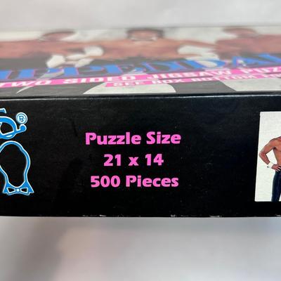 Retro Chippendales Dancers Double Sided Jigsaw Puzzle