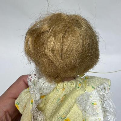 Vintage Madame Alexander Drink and Wet Doll Sweet Tears with Yellow Dress