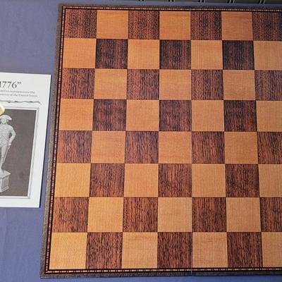 Vintage Classic Games Hand Painted Limited Edition VI Collector's 1776 Chess Set