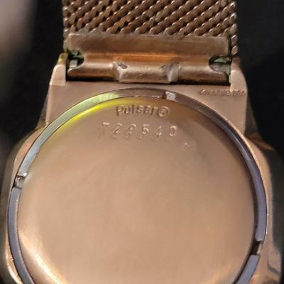 Pulsar Men's Watch, Pens, and a Brass Pocket Change Bowl (DR-DW)