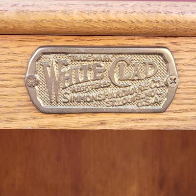 Vintage White Clad Oak Side Table #2