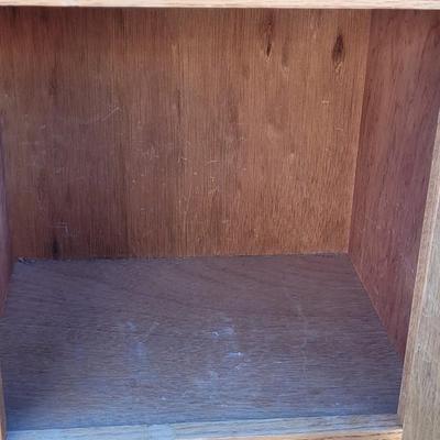 Vintage White Clad Oak Side Table #2
