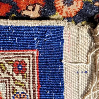 Antique Turkish Double Knotted Dowry Rug