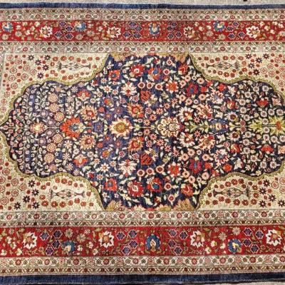 Antique Turkish Double Knotted Dowry Rug