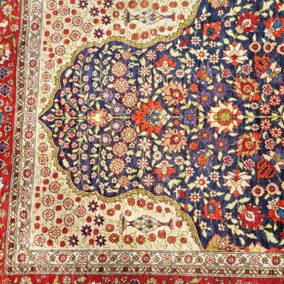 Antique Turkish Double Knotted Dowry Rug