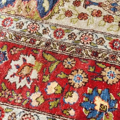 Antique Turkish Double Knotted Dowry Rug
