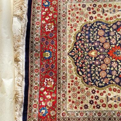 Antique Turkish Double Knotted Dowry Rug