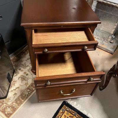 Sligh â€˜Saratoga Cherryâ€™ Pedestal Desk & Matching File/Writing Table (B2-RG)