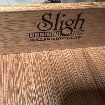 Sligh â€˜Saratoga Cherryâ€™ Pedestal Desk & Matching File/Writing Table (B2-RG)