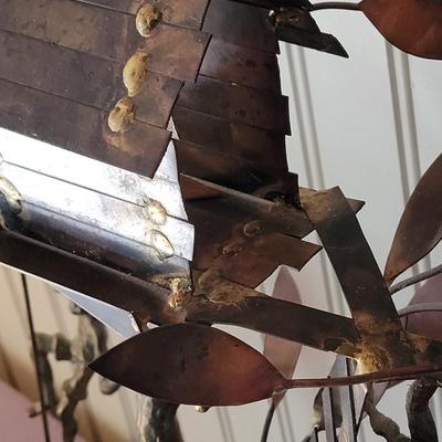 BijÃ¡n Swinging Boy Copper Whimsical Sculpture