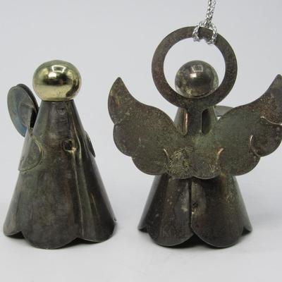 Retro Metal Made in Hong Kong Small Angel Ornament Figurines