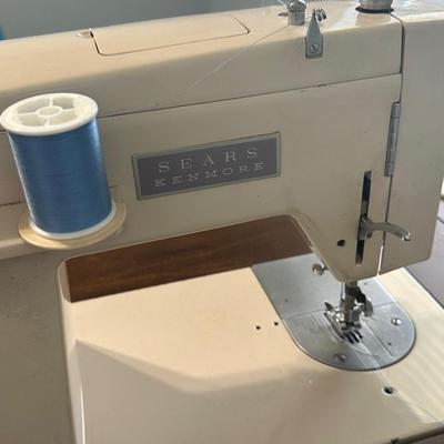 SEARS KENMORE ~ Model 90 Sewing Machine, Cabinet and Accessories