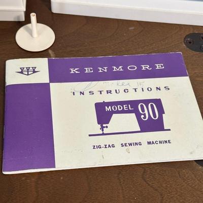 SEARS KENMORE ~ Model 90 Sewing Machine, Cabinet and Accessories
