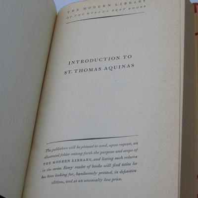 Introduction to St. Thomas Aquinas 1948 Vintage Random House Inc. Hardcover Book