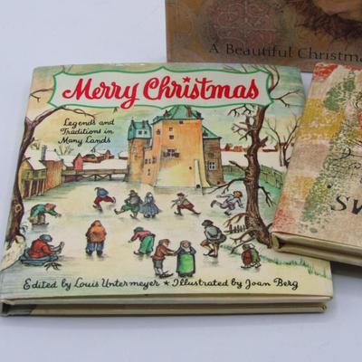 Lot of Small Vintage Retro Christmas Books The First Creche, Sweet Was the Song, & More