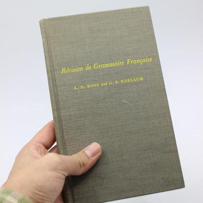 Vintage French Grammar Book Revision de Grammaire Francais Hardcover Book