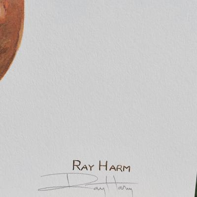 Signed Ray Harm 'Purple Martin' Lithograph