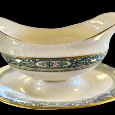 Lenox Autumn Gravy Boat with Attached Underplate