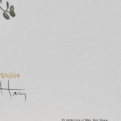 Signed Ray Harm 'Carolina Wren' Lithograph