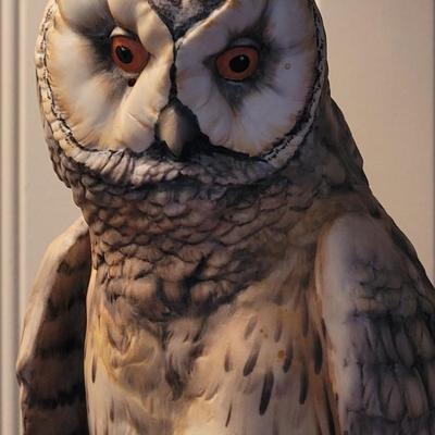 Golden Crown E&R KAISER 'Long Eared Owl' 1975 West Germany Porcelain Limited Edition #290/1500 Figurine