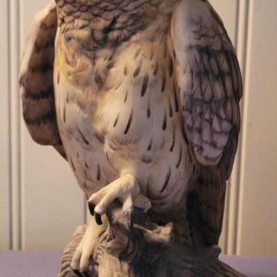 Golden Crown E&R KAISER 'Long Eared Owl' 1975 West Germany Porcelain Limited Edition #290/1500 Figurine