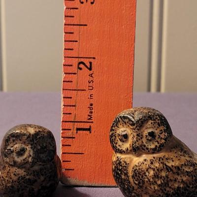 (2) Small Ceramic Owls