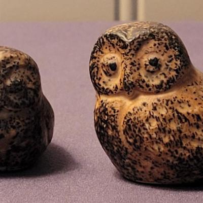 (2) Small Ceramic Owls