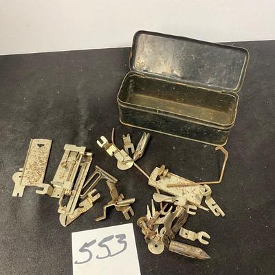 Box of Sewing Machine Pieces