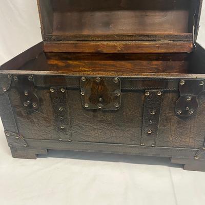 Faux Leather Covered Trunk/Chest (B2-MG)