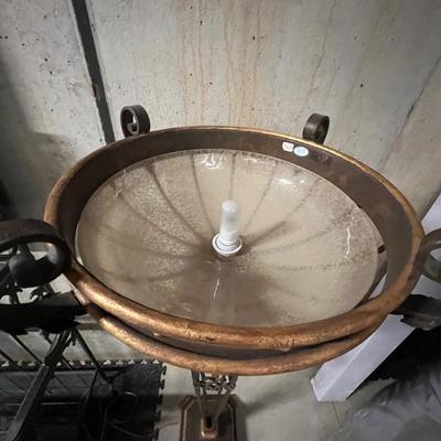 Antique Bronze Finish Iron Torchiere Lamp (B2-RG)