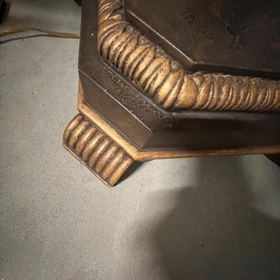 Antique Bronze Finish Iron Torchiere Lamp (B2-RG)