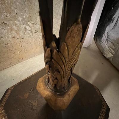 Antique Bronze Finish Iron Torchiere Lamp (B2-RG)