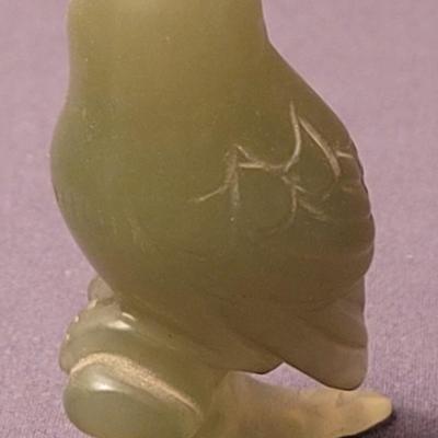 Small Carved Jade Owl