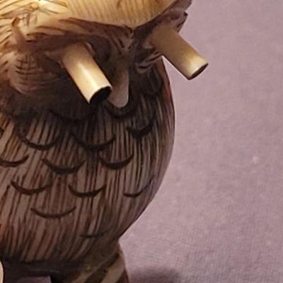 Small Resin Pop Out Eyes Owl Pendant